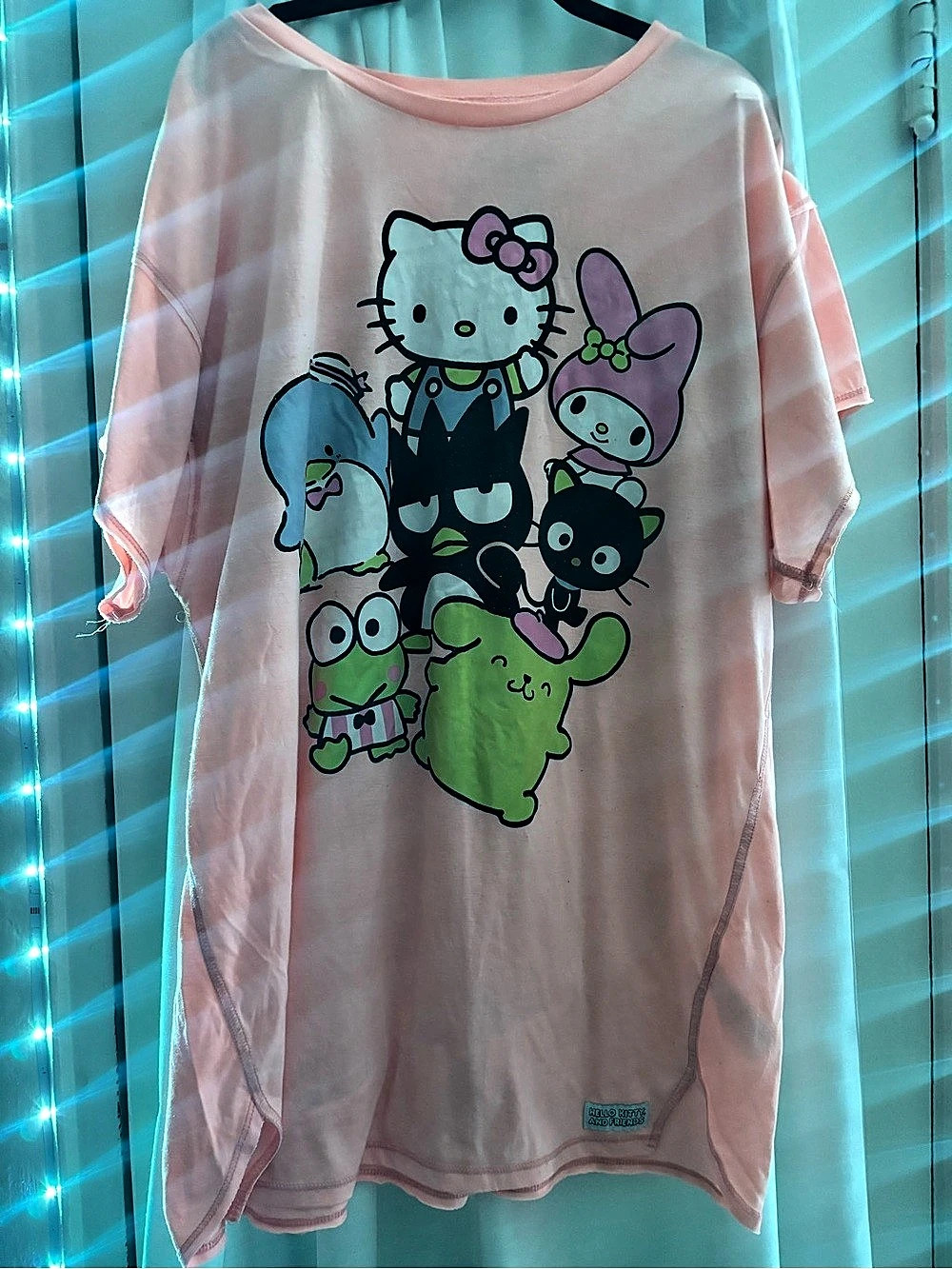 Hello Kitty and Friends Graphic Mini Dress Pink Size Medium Like New